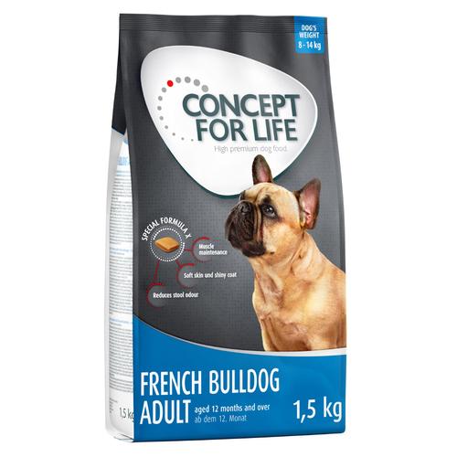 1,5 kg Französische Bulldogge Adult Concept for Life Hundefutter trocken