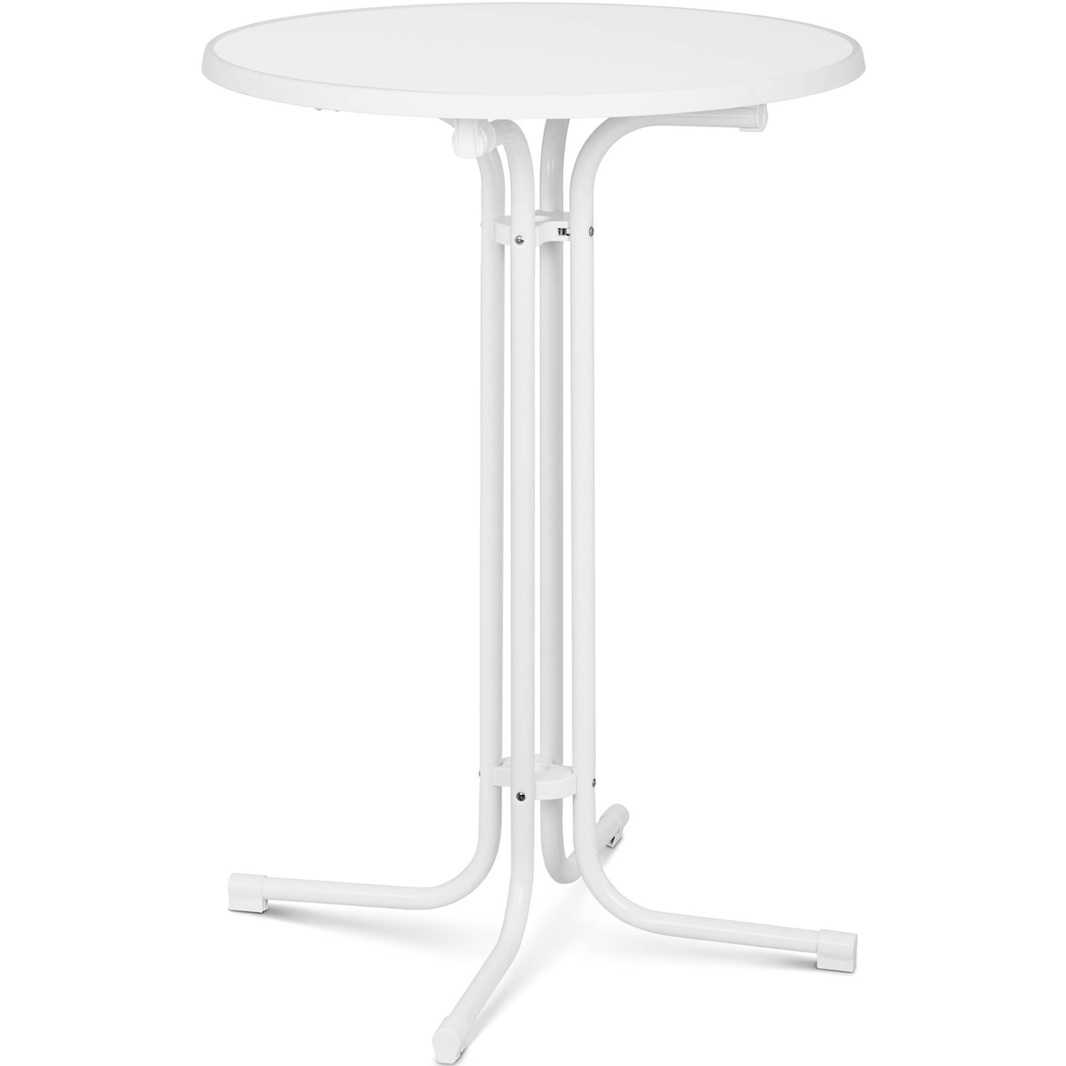 Royal Catering Stehtisch - Ø 80 cm - klappbar - weiß - Image