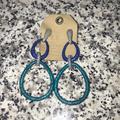 Anthropologie Jewelry | Anthropologie Earrings | Color: Blue/Silver | Size: Os