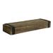 Millwood Pines Veronika Pine Solid Wood Floating Shelf w/ Adjustable Shelves Wood in Brown/Green | 3.5 H x 24 W x 7 D in | Wayfair