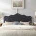 Kelly Clarkson Home Marceline Panel Headboard Upholstered/Polyester in Gray | 47.83 H x 61.42 W x 2.95 D in | Wayfair LRKM1272 37910353