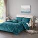 Intelligent Design Twin/Twin XL Velvet Duvet Cover Set in Teal - Olliix ID12-1907