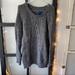 American Eagle Outfitters Sweaters | American Eagle Cable Knit Sweater Dress Dark Gray | Color: Gray | Size: M
