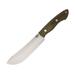 Bark River Kalahari II Green Micarta Fixed Blade Knife 7in A2 Tool Steel Green Canvas Micarta Handle 12-212MGC