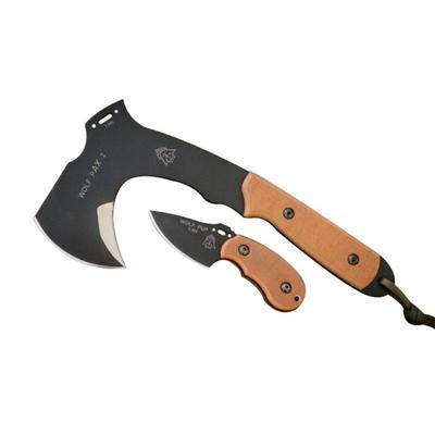 Tops Knives Wolf Pax Axe Combo w/WP010 Tan Knife Brown 3.06in WPAX-02