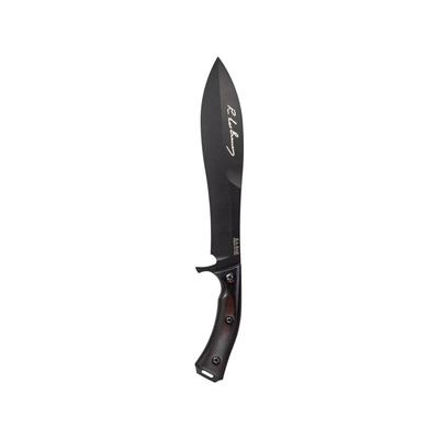 KA-BAR Knives Gunny Fixed Blade Knife 9.75in 1095 Cro-Van Spear Point Webb Wood Black 5300
