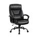 Costway Massage Executive Office Chair with 6 Vibrating Points-Black