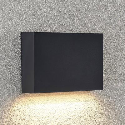 Lindby LED-Außenwandleuchte Jarte, 20 cm, down, grau, IP65