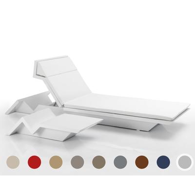 Vondom »REST« Outdoor Sonnenliege Lackiert Hochglanz / ohne Beleuchtung / Anthracite mit Silvertex Anthracite 9002 Image