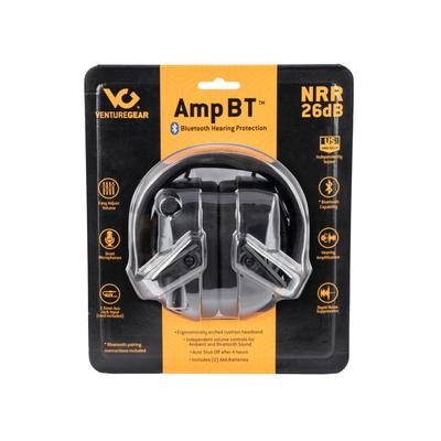 Pyramex Amp Bt Electronic Earmuff 26 Db Black Vgpme30Bt