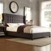 Zipcode Design™ Kaster Upholstered Standard Bed Metal in Brown | 52.8 H x 70.13 W x 88.6 D in | Wayfair 54206942A9B24FC88BDA213312A5A859