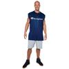 Men's Big & Tall Champion® Script Logo Muscle Tee by Champion in Navy (Size 4XL)