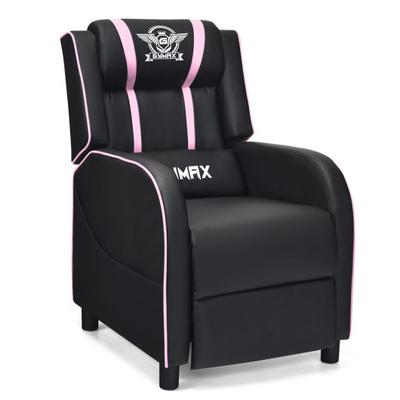 Costway Massage Racing Gaming Single Recliner Chai...