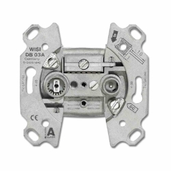 Busch-Jaeger Stichdose, Sat/BK, 2f, 4,5dB/860, 5,5dB/2150, fernspeisetauglich, 4-2400MHz Image