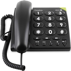 doro Großtastentelefon doroPhoneEasy311c sw 380001 Image