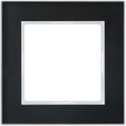 Jung Glasrahmen 1-fach sw AC 581 GL SW AC581GLSW