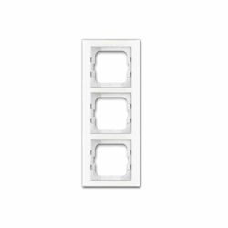Busch-Jaeger AXCENT Rahmen, 3f, weiß, glänzend, Glas, geeignet für Geräteeinbaukanal, geeignet für Unterputz-Installation Image