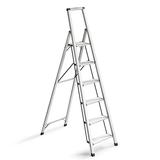 Ultralight Slimline 6-Step Aluminum Ladder - Aluminim - Frontgate