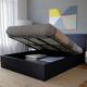 Lit coffre barcelona 160x200 + 1 sommier / Noir/ 210x176x88 - Noir