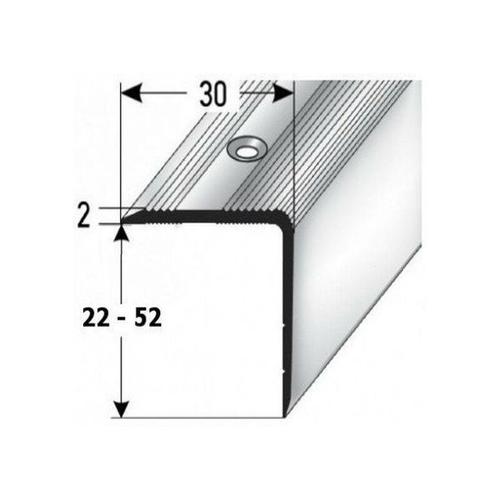 Auer – Treppenkante / Treppenprofil Genua, Winkelprofil mit 30 mm Breite und konfigurierbarer Höhe