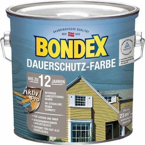 Bondex – Dauerschutz-Holzfarbe 2,5 l, sonnenlicht / sahara Holzschutzfarbe