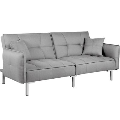 Yaheetech - Fabric Sofa Bed 3 Seater Click Clack Sofa Couch Recliner Settee for Living Room/Bedroom