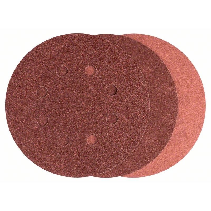 Schleifblatt-Set für Exzenterschleifer, 25-teilig, 8 Löcher, 125 mm, 80 - 240 Image