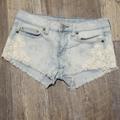 American Eagle Outfitters Shorts | American Eagle Outfitters Jeans Shorts Lace Size 4 | Color: Blue | Size: 4