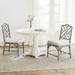 Sienna Pedestal Dining Table - Rubbed White - Ballard Designs - Ballard Designs