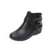 Wide Width Women's The Bronte Bootie by Comfortview in Black (Size 9 W)