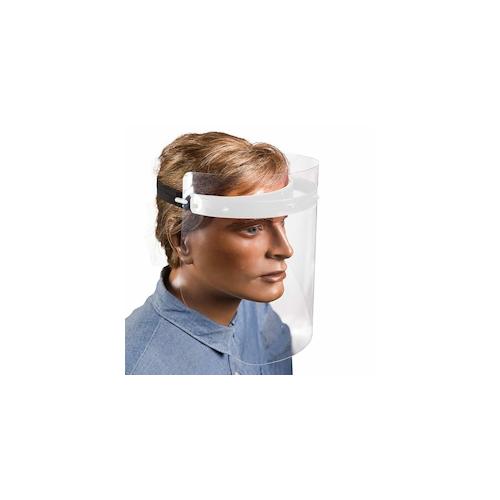 5x Gesichtsschutzmaske Schutzschild inkl. 2 Visiere 25 cm weiss zum Selbstaufbau