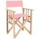 Fauteuil pliable réalisateur en eucalyptus pour enfant - Rose