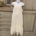 Zara Dresses | Beautiful Zara Girls Lave Overlay Dress Size 11/12 | Color: White | Size: 11/12