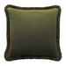 Fringed Signature Velvet Pillow - Terra Cotta, 20" x 20" - Ballard Designs Terra Cotta 20" x 20" - Ballard Designs