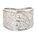 Paisley Shine,'Handcrafted Fine Silver Filigree Ring'