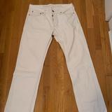 American Eagle Outfitters Jeans | American Eagle White Straight Leg Jeans | Color: White | Size: 33