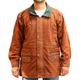 Mens 3/4 Length Leather Parka Nubuck Leather Coat. Available in Black, Green and Rust