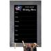 Columbus Blue Jackets 11" x 19" Personalized Team Weekly Chalkboard with Frame