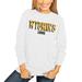 Women's White Wyoming Cowboys No Time to Tie Dye Long Sleeve T-Shirt