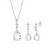 Elli PREMIUM - Tropfen Edel Kristalle 925 Sterling Silber Schmuck-Set Damen