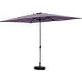 Habitat Et Jardin - Parasol jardin Sol 2 - Rectangle - 2 x 3 m - Violet - Violet.