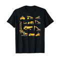 Bau Bagger Builder School Kids Lehrer Schüler T-Shirt