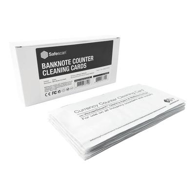 Safescan 15er-Pack Reinigungskarten für Banknotenzähler weiß, 15.3x0.026x7.9 cm
