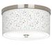 Colored Terrazzo Giclee Nickel 10 1/4" Wide Ceiling Light