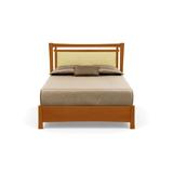 Copeland Furniture Monterey Solid Wood Bed Wood and /Upholstered/Polyester/Genuine Leather in Black | 76.25 W x 88 D in | Wayfair