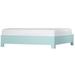 David Francis Furniture 16" Bed Frame Wood in Blue | 16 H x 80 W x 84 D in | Wayfair B4005BED-K-S135