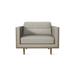 Armchair - Maria Yee Maxwell 36.25" Wide Armchair Wood/Fabric in Gray/White/Black | 32.25 H x 36.25 W x 32.5 D in | Wayfair 265-109120021FD5R08