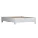 David Francis Furniture 16" Platform Bed Frame Wood in White | 16 H x 80 W x 84 D in | Wayfair B4007BED-K-S101