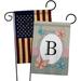 Breeze Decor 2 Piece Butterflies B Initial Friends Bugs & Frogs Impressions Decorative 2-Sided 19" x 13" Garden Flag Set in Black/Gray | Wayfair