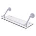 Charlton Home® Alcott Floating Shelf w/ Gallery Rail Glass/Metal in White | 8 H x 24 W x 8.6 D in | Wayfair 4E5C109C851648FEB9F8FD290C9CA5AC